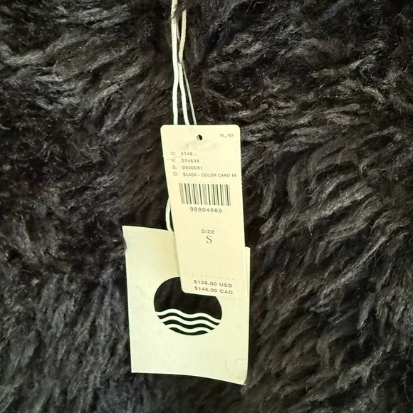 Anthropologie • Daily Practice Relaxed Fluffy Sweatshirt Black S NWT - Picture 5 of 5